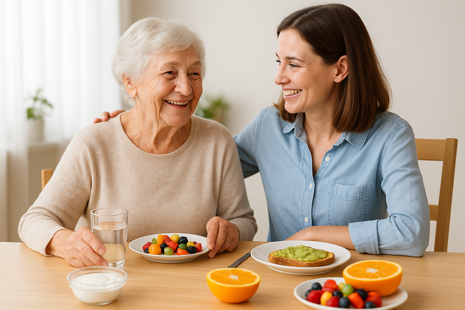 Nutrición práctica para personas mayores: Consejos sencillos para cuidadores y familias